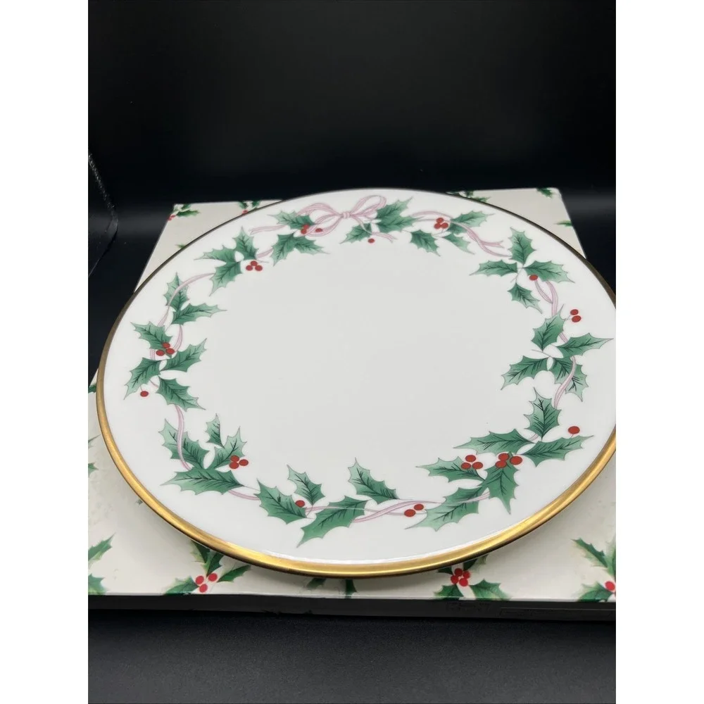 Vintage Mikasa Ribbon Holly 12